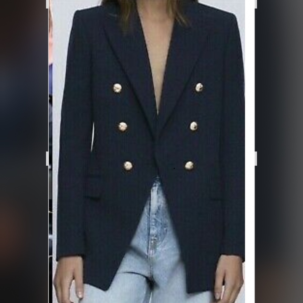 Zara navy blazer size xs